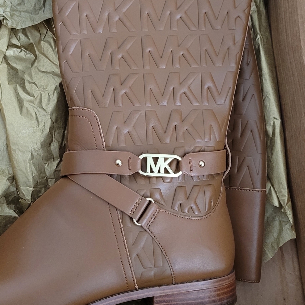 MICHAEL KORS Kincaid Embossed Riding Boot